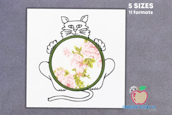 Cat with a Circle Frame: A Seasonal Embroidery Review