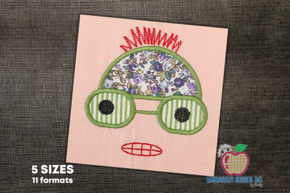 Mini Face Cartoon Applique Review for Boutique Apparel