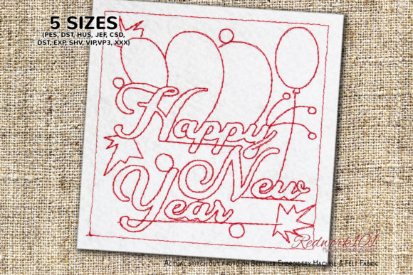 Reviewing Happy New Year Wishes Machine Embroidery