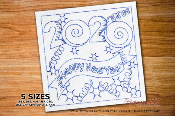Reviewing the Happy New Year 2020 Ribbon Design